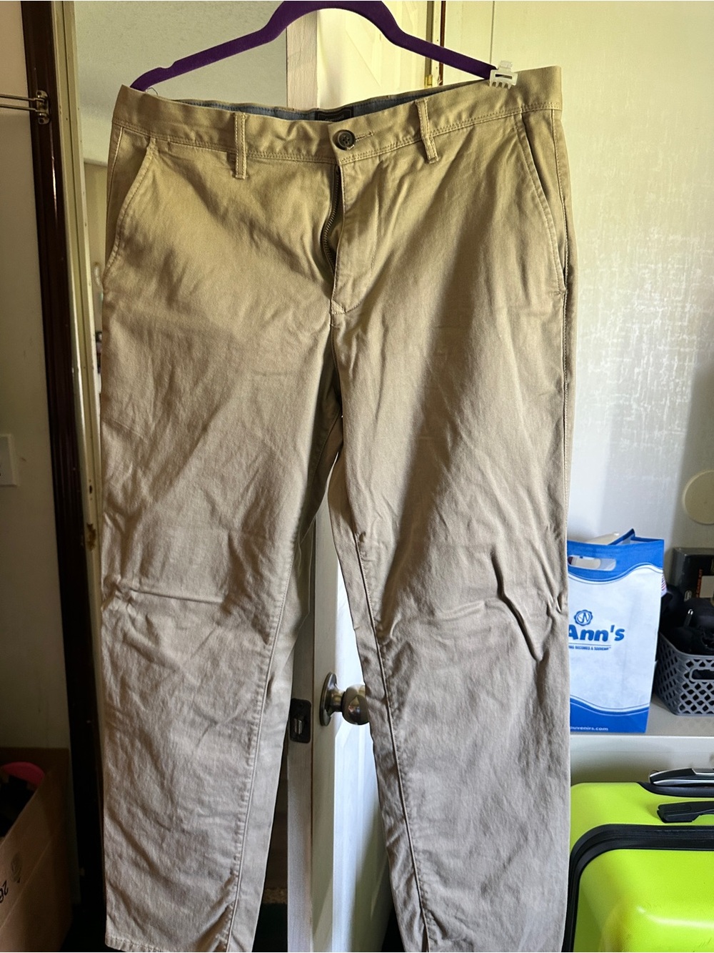 GAP Men's Khaki Straight-Leg Chinos
